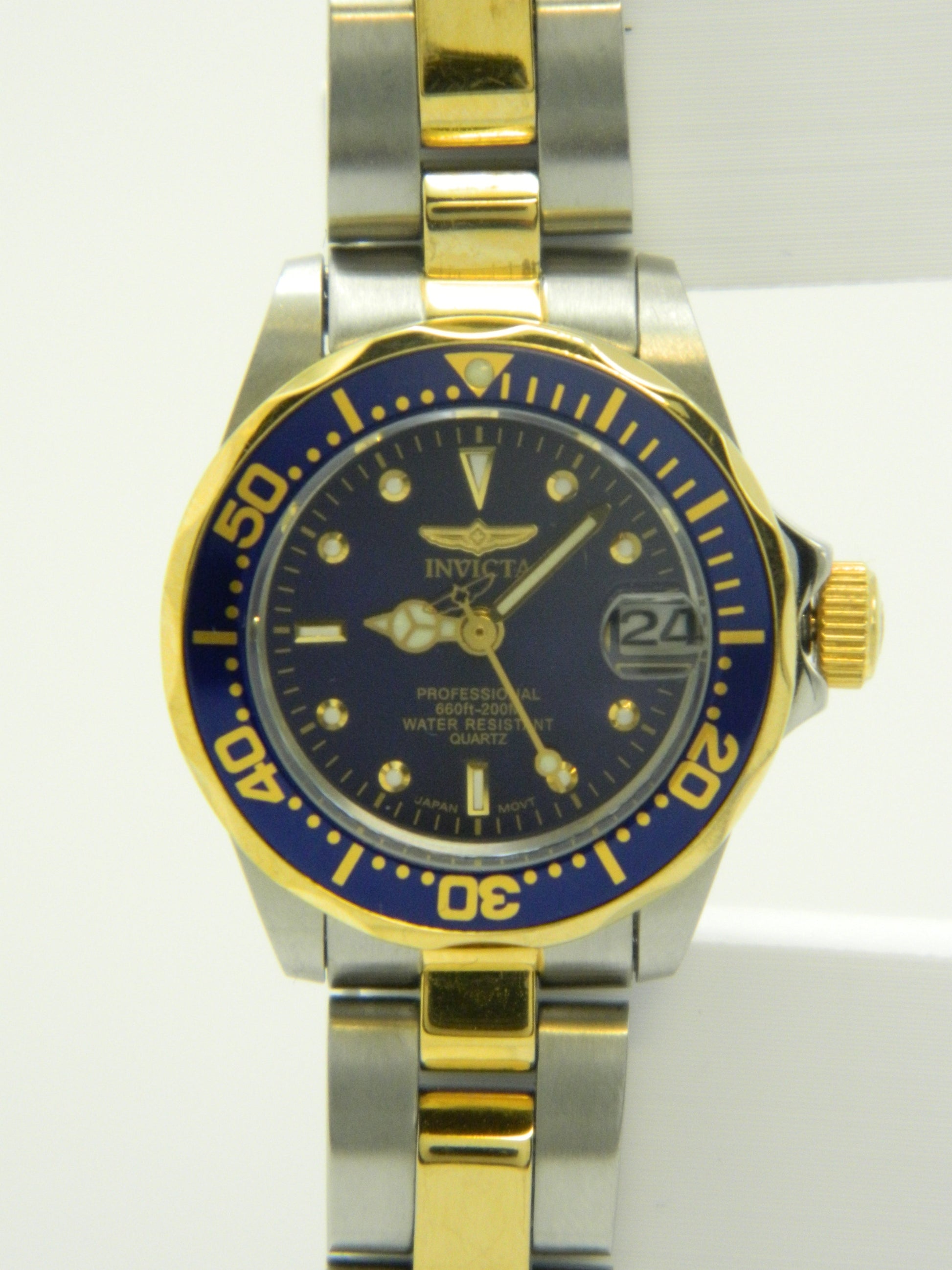 INVICTA Royal Blue Two Tone Diver Quartz Watch image 4