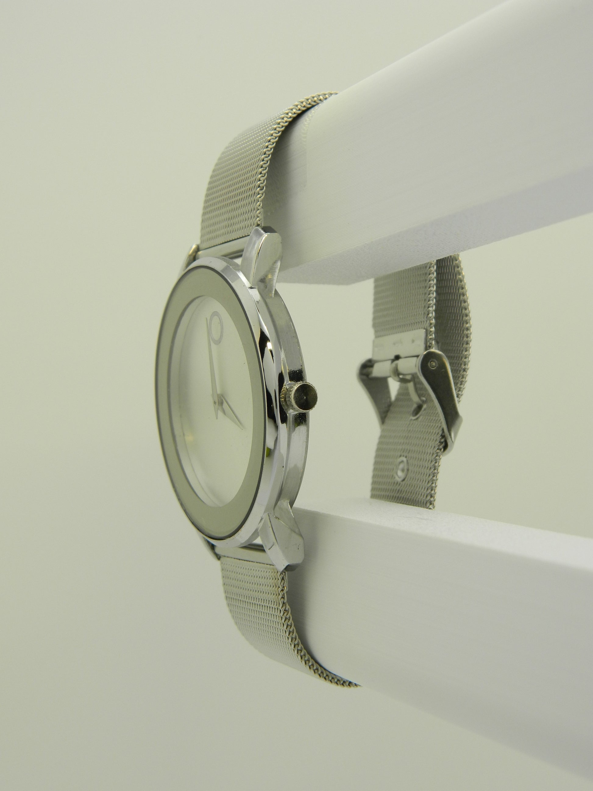 Silver Tone Modern Watch image 3