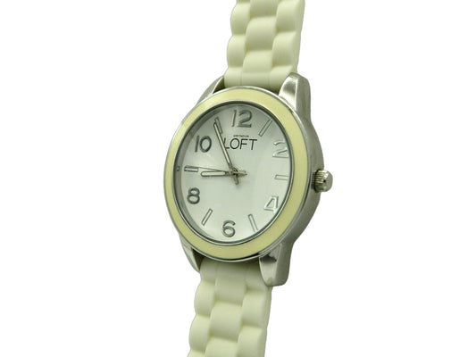 Ann Taylor Loft White Cream Quartz Watch image 2