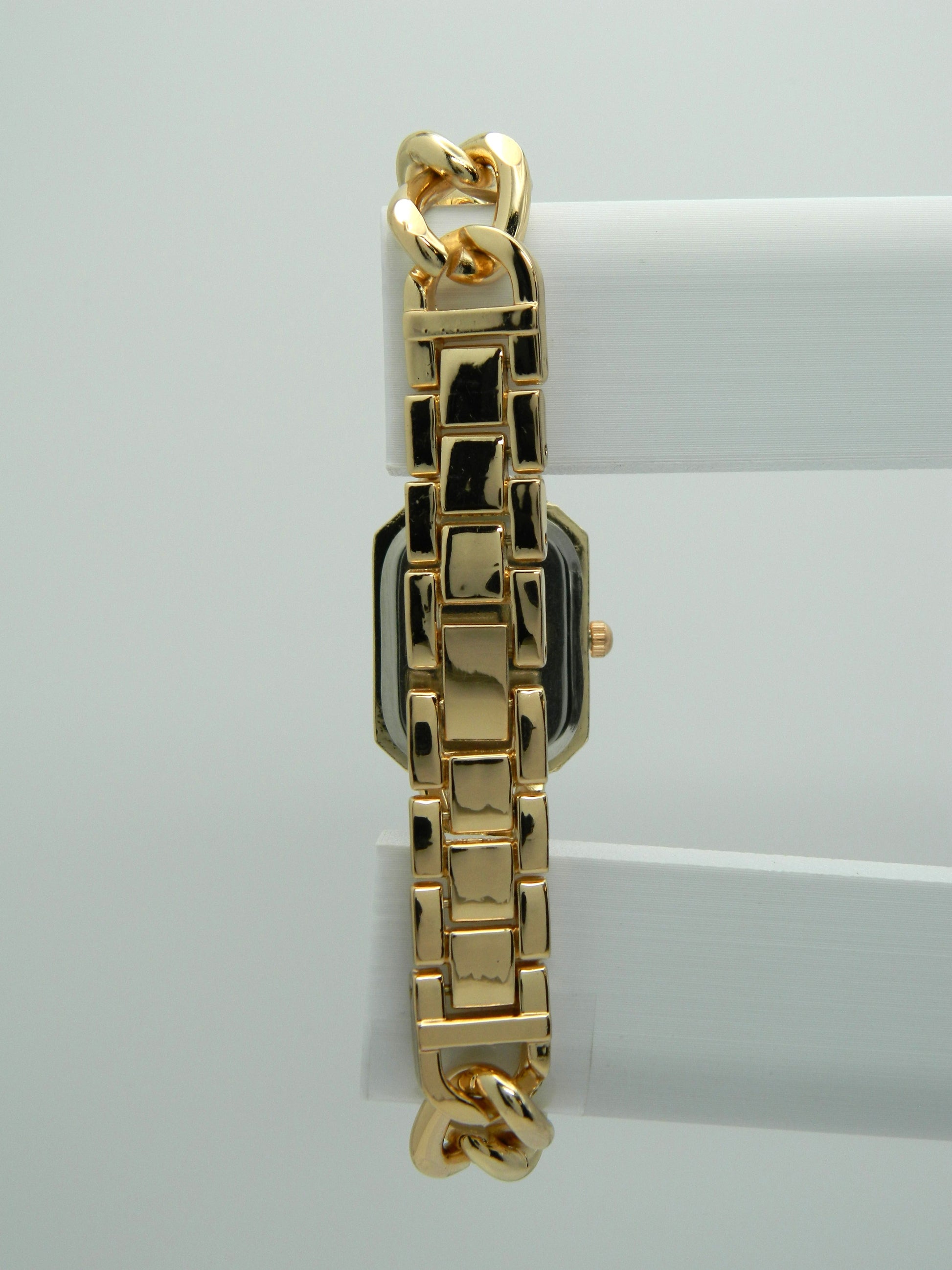 Rose Gold Tone Iced Quartz Watch image 5