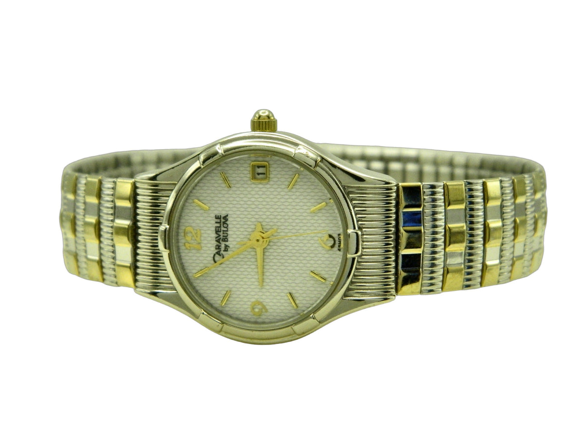 Caraville By Bulova Two Tone Date Quartz Watch image 4