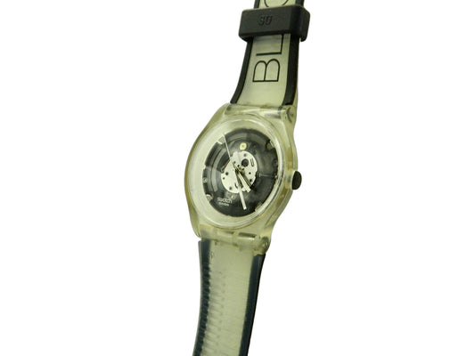 Swatch Black Quartz Watch image 2