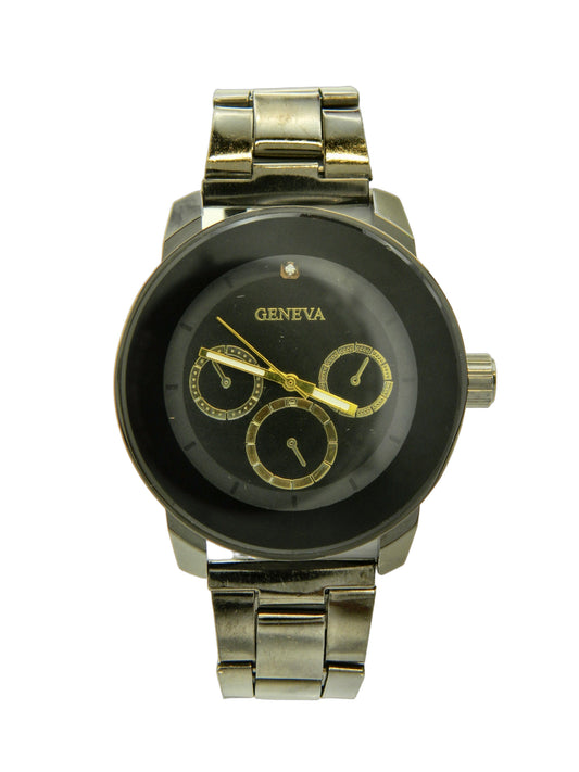 Geneva Faux Chrono Mens Quartz Watch image 1