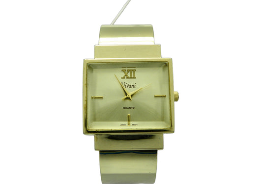 Vivani Gold Tone Bangle Quartz Watch image 1