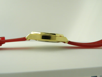 Denvosi Red On Gold Date Quartz Watch image 3