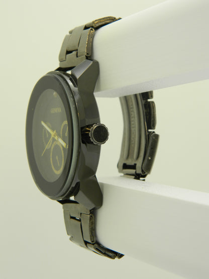 Geneva Faux Chrono Mens Quartz Watch image 3