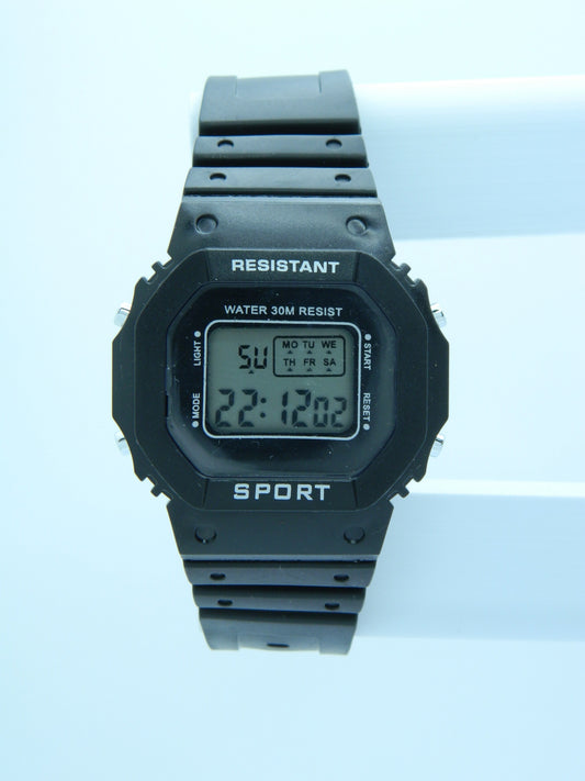 Black Digital Sport Watch image 1