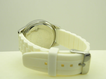 Ann Taylor Loft White Cream Quartz Watch image 5