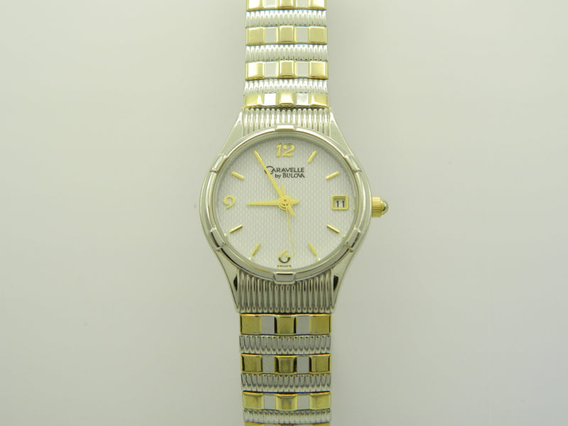 Caraville By Bulova Two Tone Date Quartz Watch image 1