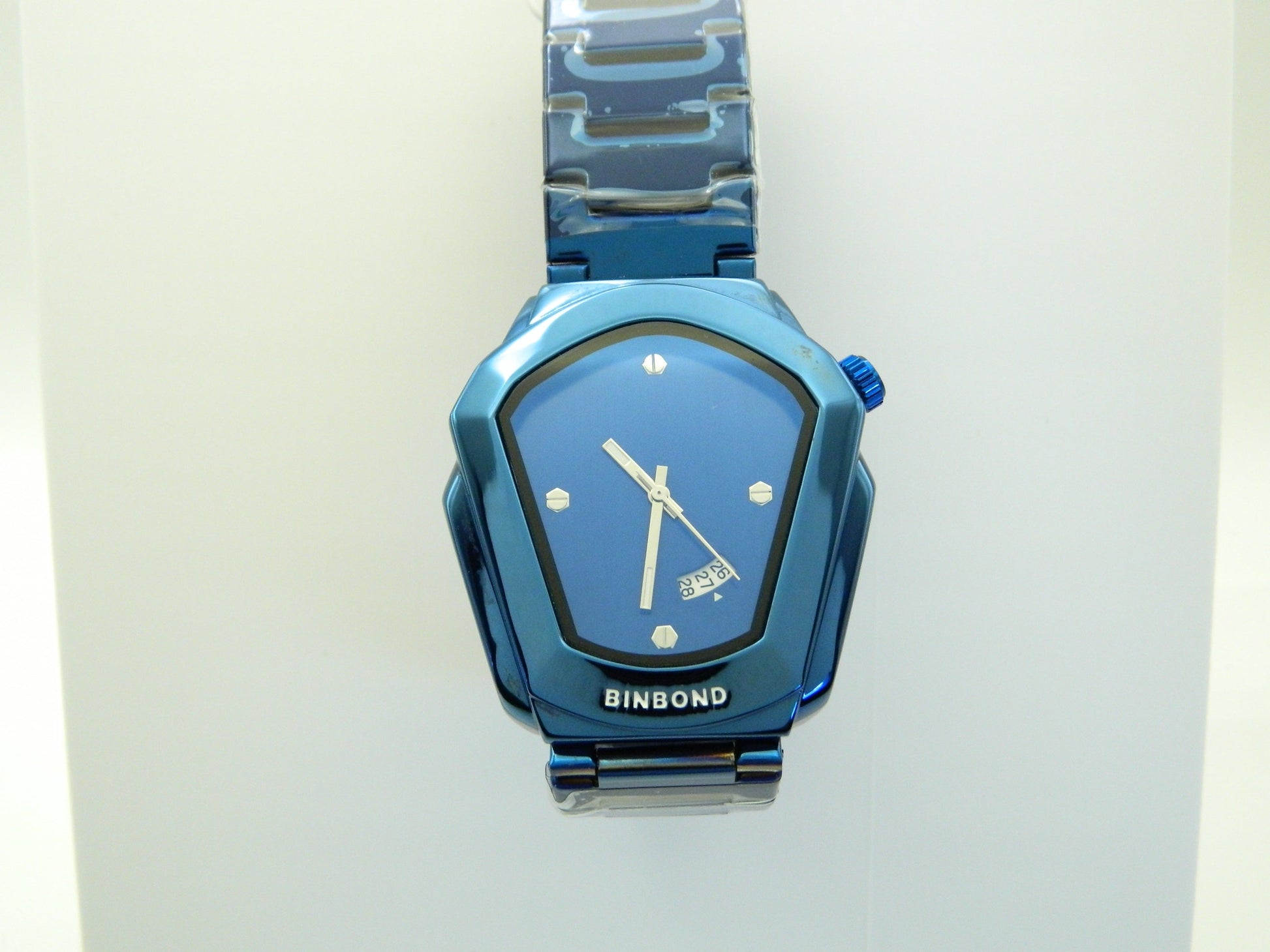 Binbond Futuristic Blue With Date Quartz Watch image 1