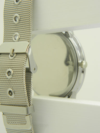 Silver Tone Modern Watch image 6