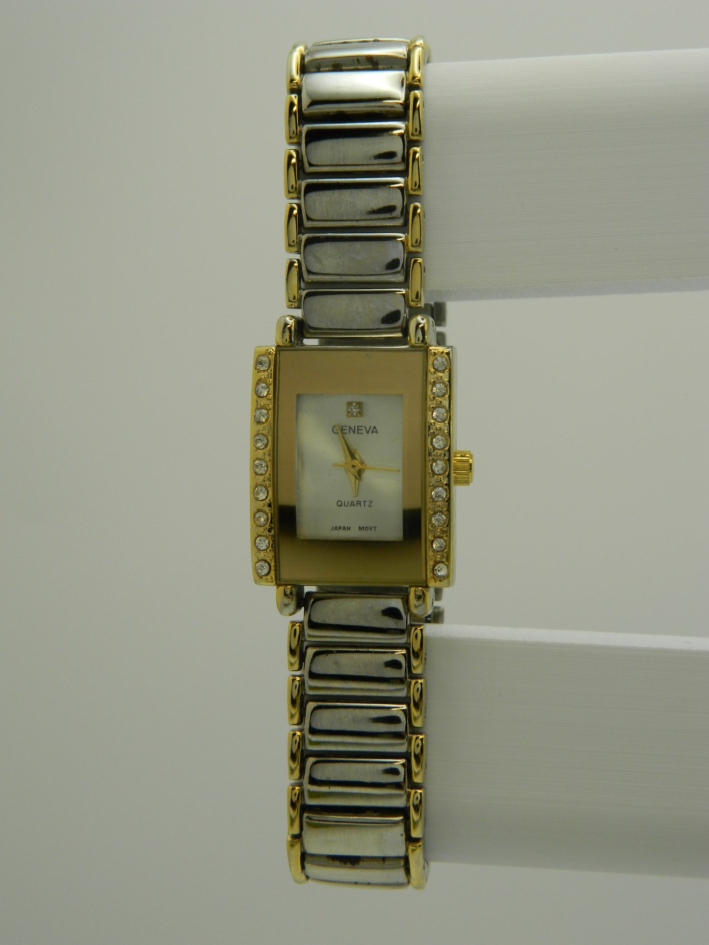 Geneva Vintage Style Two Tone Quartz Watch image 1