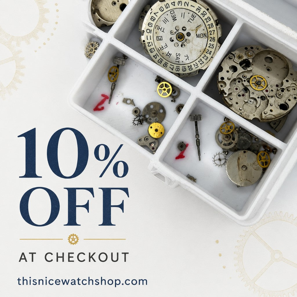 10% off at checkout at This Nice Watch Shop